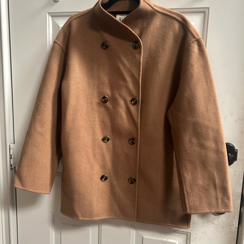 New Alex Mill Camel Sophia Coat in Wool Women’s Jacket Sz M - Picture 6 of 16